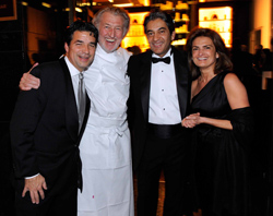 Richard Baker Pierre Gagnaire Rajesh Jhingon Sylvie Gagnaire Grand Opening Madarin Oriental Las Vegas